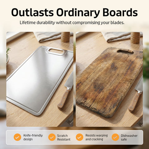 Pure Titanium Cutting Board Pro