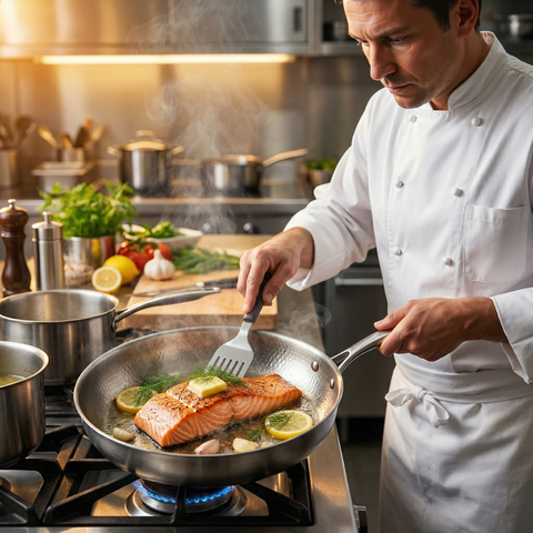 Titanium Hammered Deep Pan