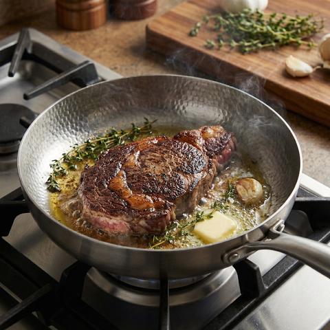 Titanium Hammered Deep Pan